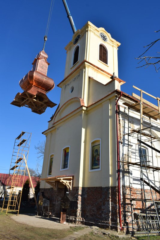 Turlă nouă pentru biserica din Ghilad 24505