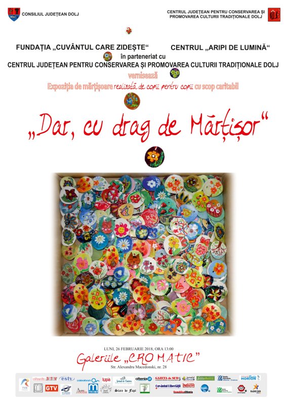 „Dar, cu drag de Mărțișor”, campanie organizată de Fundația „Cuvântul care Zidește” 23112