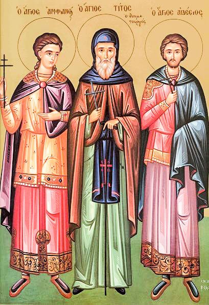 Sfânta şi Marea Luni (Denie); Sfântul Cuvios Tit, făcătorul de minuni; Sfinţii Mucenici Amfian şi Edesie 20918