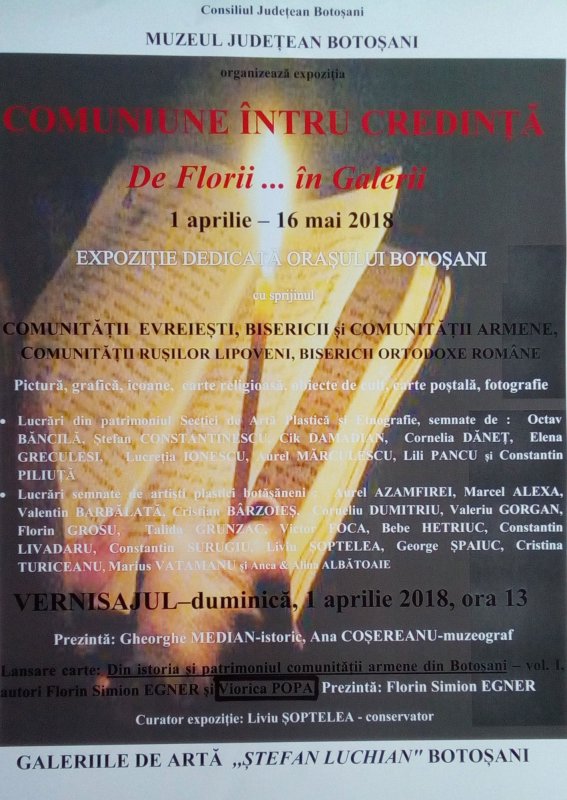 Expoziţia „Comuniune întru credință – de Florii... la galerii”, în Botoşani 20845