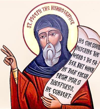 Sfânta şi Marea Miercuri (Denie) Sfinţii Cuvioşi Iosif Imnograful, Gheorghe din Maleon şi Zosima 20779