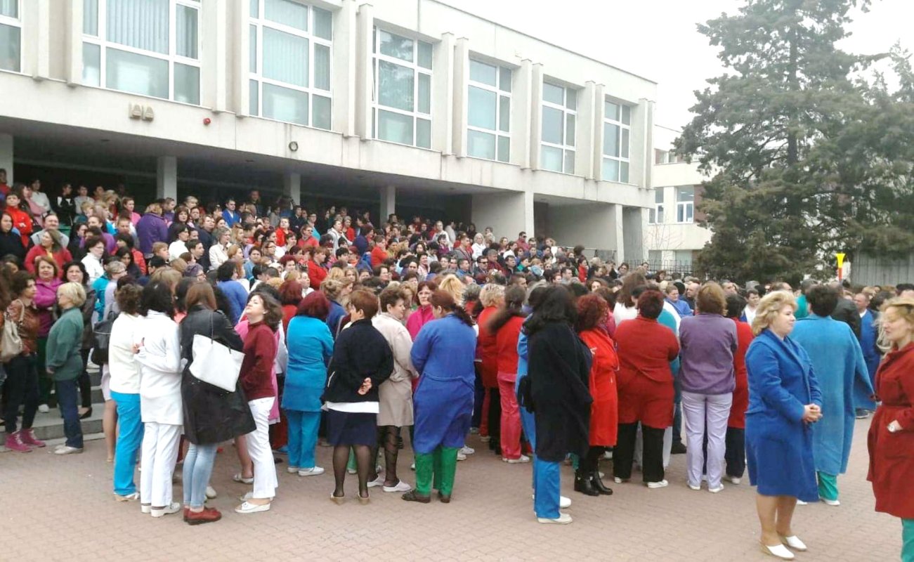 Proteste în spitale legate de sporuri 20186