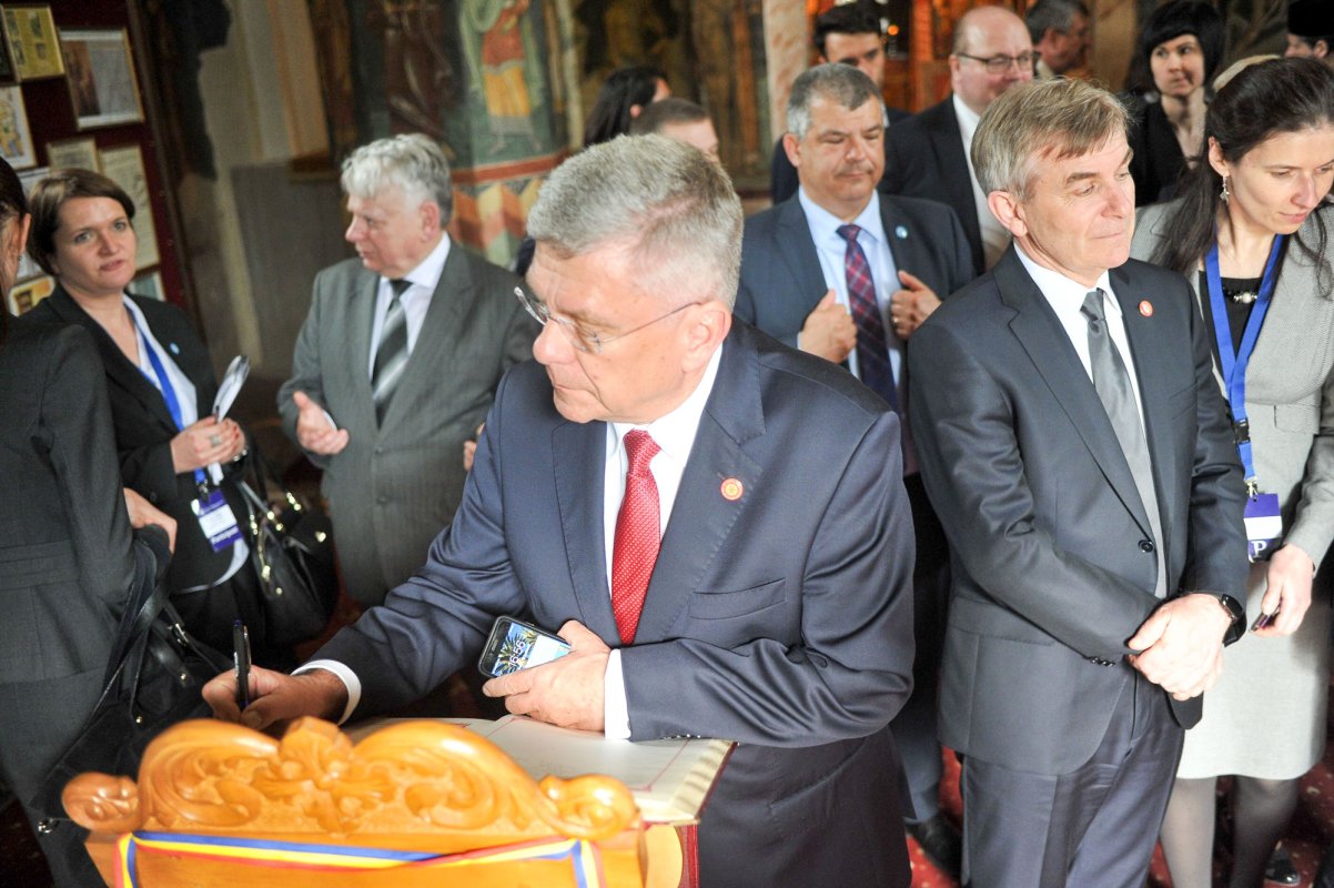 Înalți oaspeți la Mănăstirea Snagov 19760