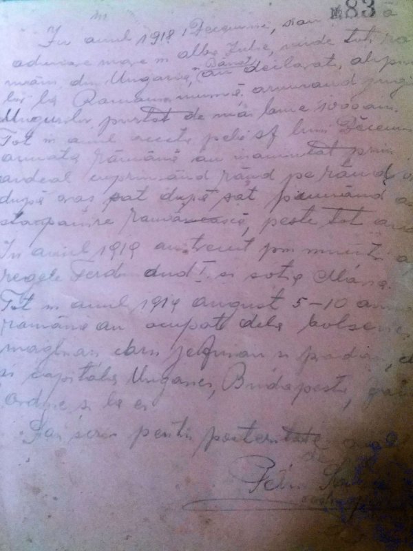 „Atunci am hotărât să ne unim pe veșnicie cu Ţara” 19389
