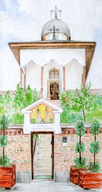 Biserici bucureștene înveşnicite în acuarelă 18160