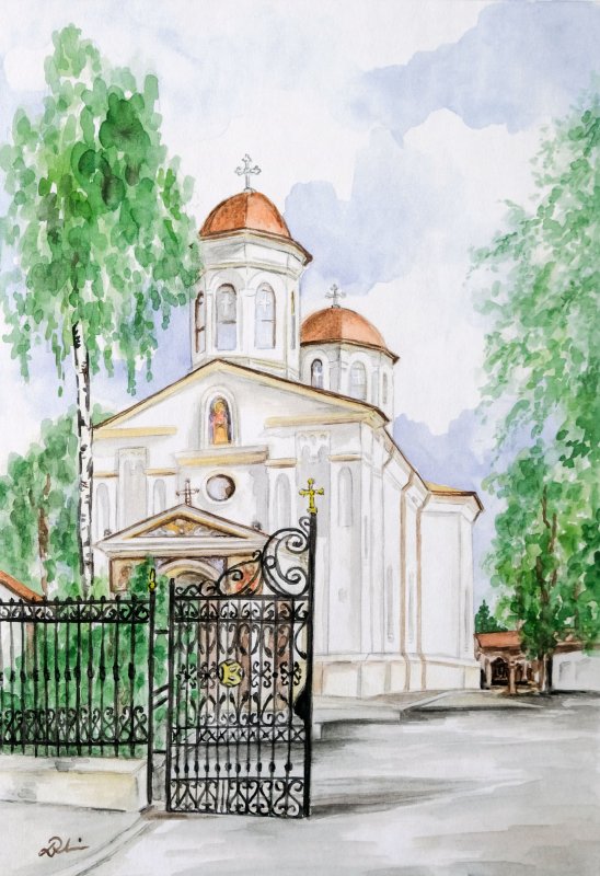 Biserici bucureștene înveşnicite în acuarelă 18161