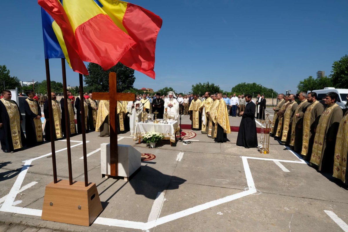 Piatră de temelie pentru paraclisul MApN 16043