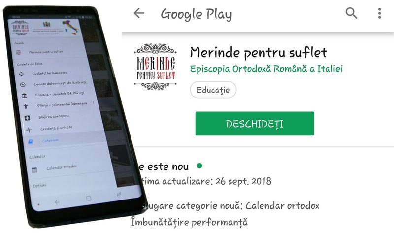 Aplicație Android pentru lectură duhovnicească și catehizare 9352