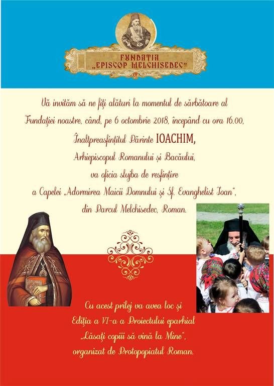 Resfinţirea capelei Fundaţiei „Episcop Melchisedec” Roman 9052