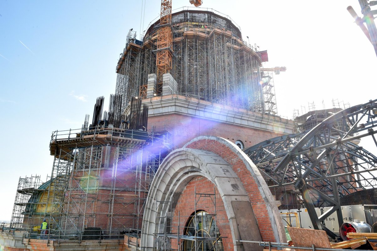 Lucrări avansate pe șantierul Catedralei Naționale 8257