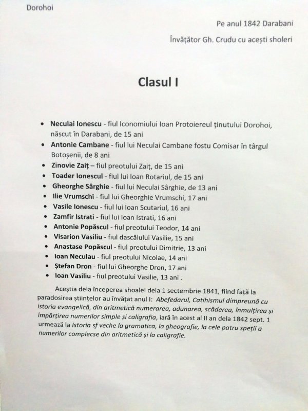 Călătorie prin școala de altădată 6974