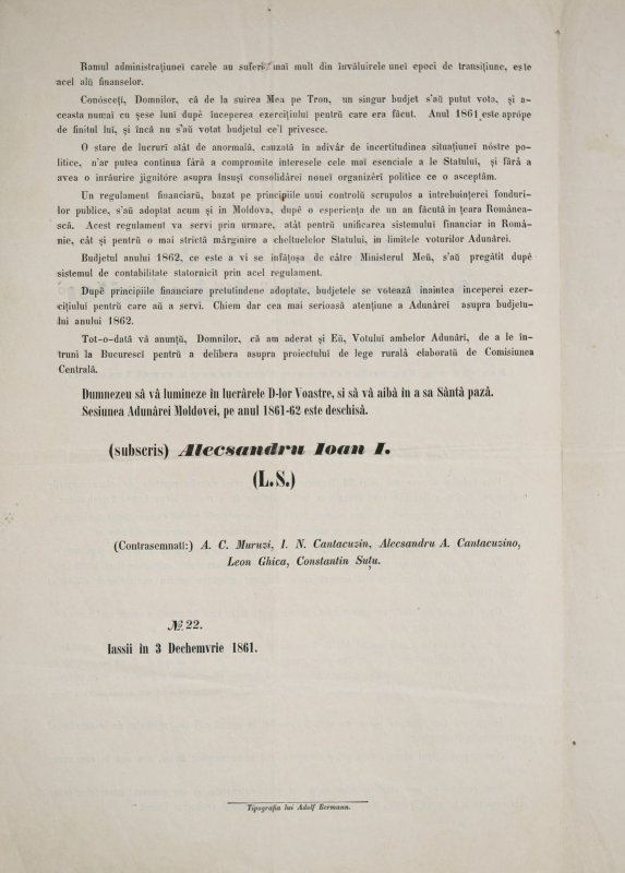 24 ianuarie 1859, „momentul fondator” al României de azi 1911