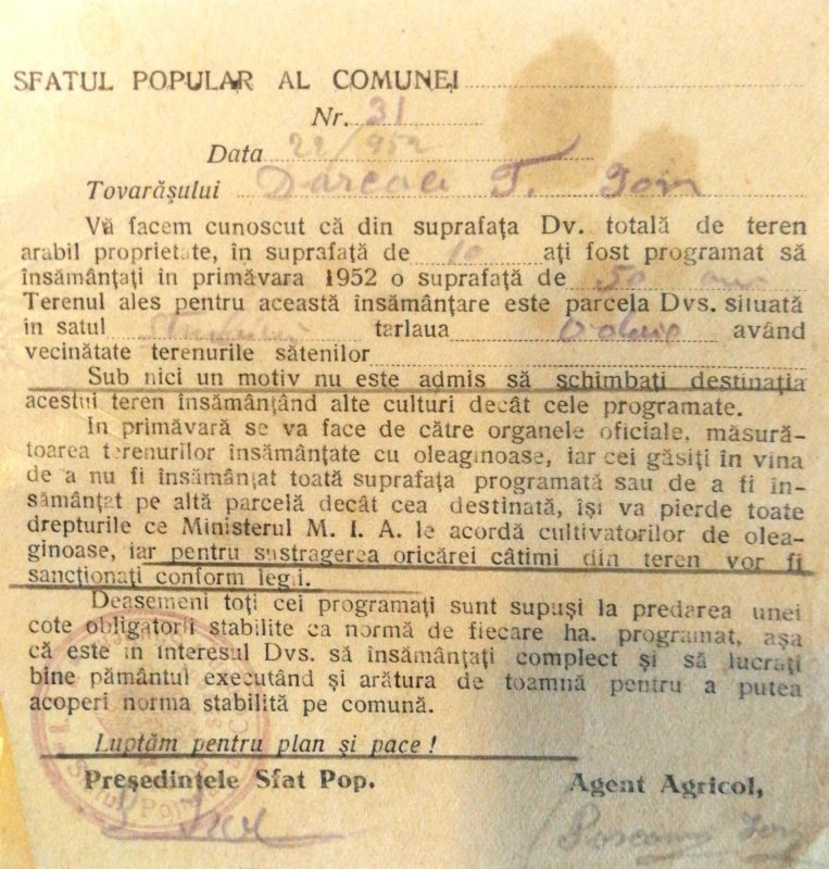 Rănile colectivizării 1231