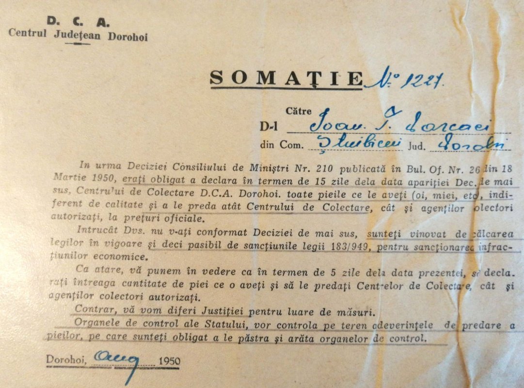 Rănile colectivizării 1242