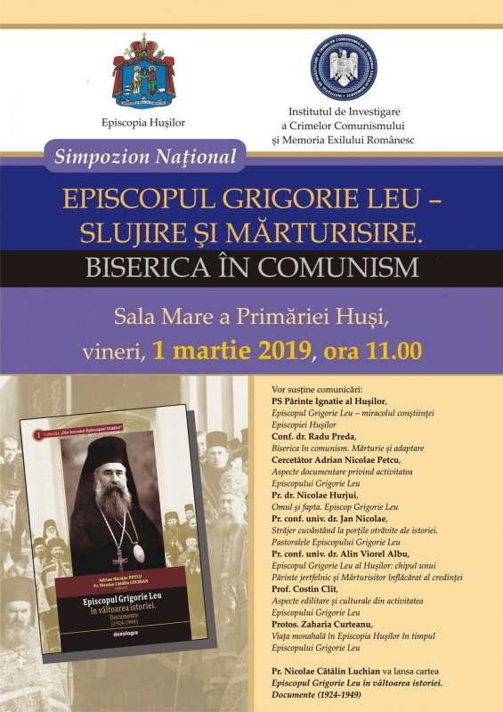 „Episcopul Grigorie Leu - slujire şi mărturisire. Biserica în comunism” 249