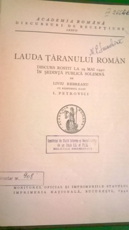 Dăinuirea noastră pe acest pământ e legată de țăranul român 114309