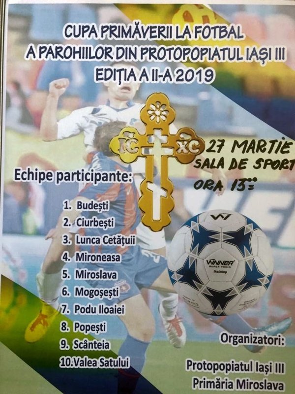 Cupa Primăverii la fotbal a parohiilor din Protopopiatul 3 Iaşi, la ediţia a II-a 113502