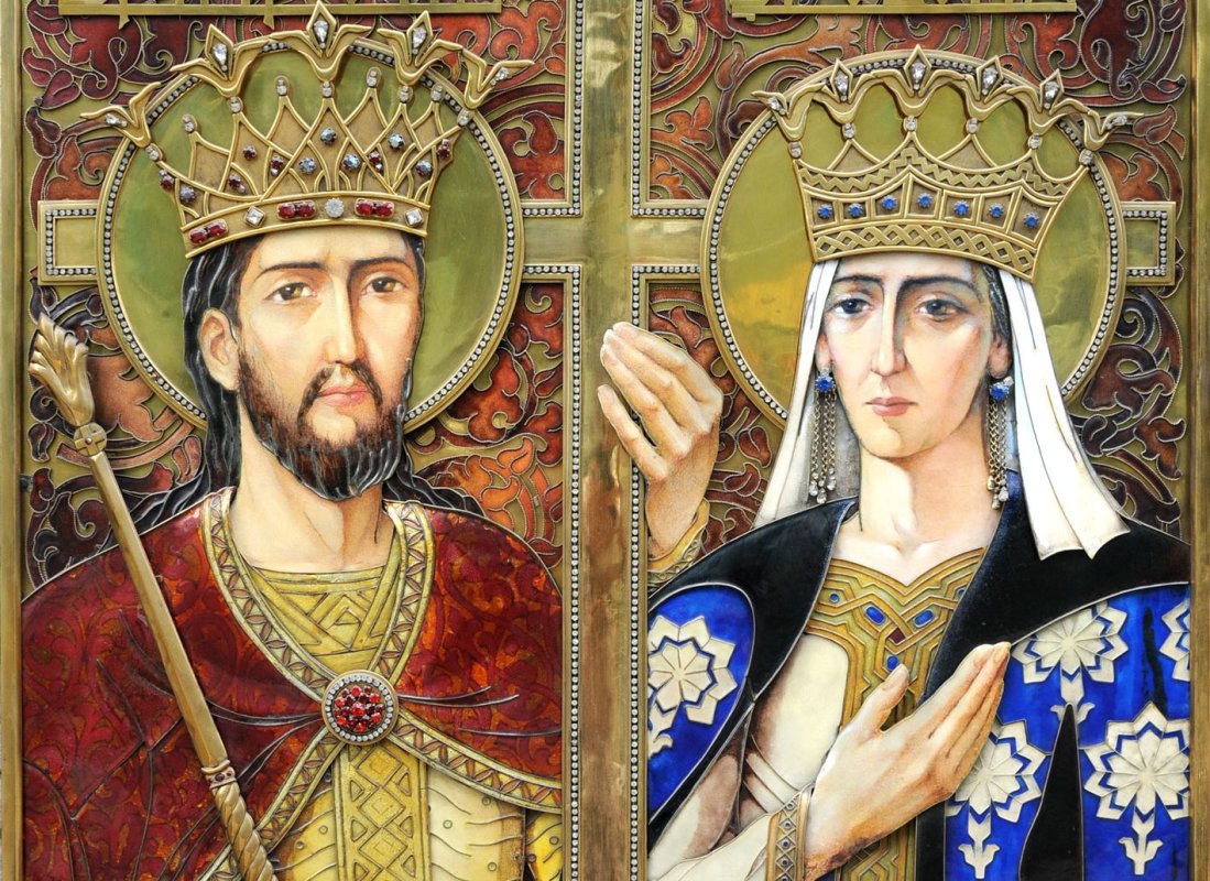 Sfinţii Mari Împăraţi şi întocmai cu Apostolii, Constantin şi mama sa, Elena 116588
