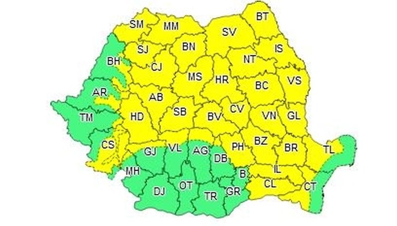  Instabilitate atmosferică accentuată până luni 117497