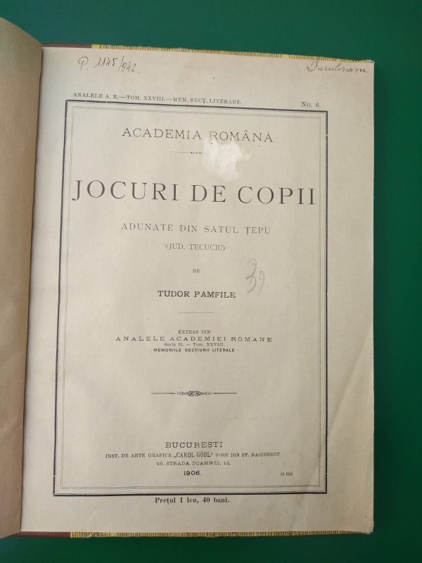 Jocurile copilăriei  în satul de odinioară 118486