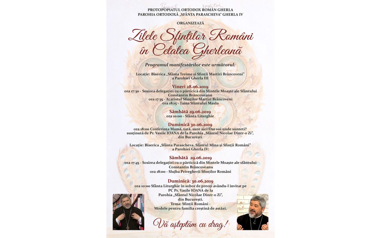 „Zilele Sfinților Români”, la Gherla 119740