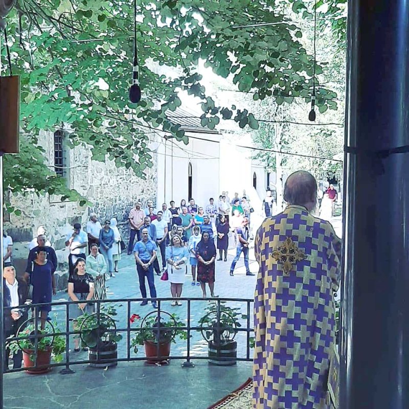 Slujiri arhierești la praznicul Schimbării la Față a lui Hristos 123073