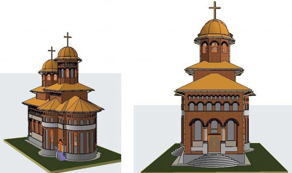 Piatră de temelie pentru noua biserică din orașul stațiune Sîngeorz-Băi 123163