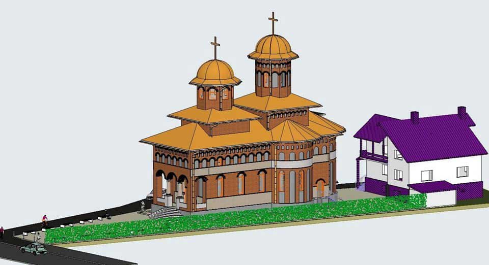 Piatră de temelie pentru noua biserică din orașul stațiune Sîngeorz-Băi 123168