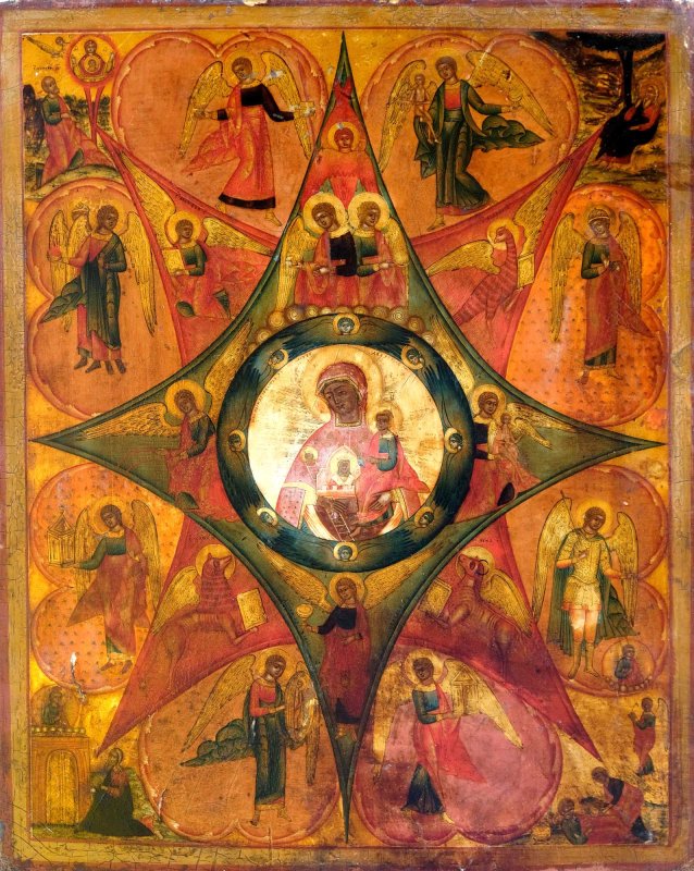 Fecioara ridicată la Viață și așezată deasupra lumii îngerești 122771