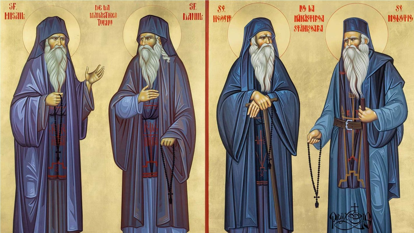 Sfinţii Daniil, Misail, Meletie şi Neofit, pilde de credință și nevoință 125190