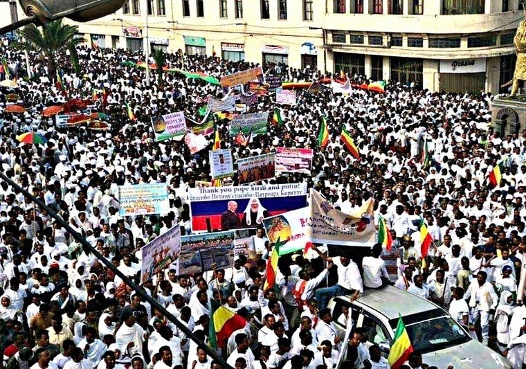 Protest de proporții împotriva persecuției creștinilor din Etiopia 126810