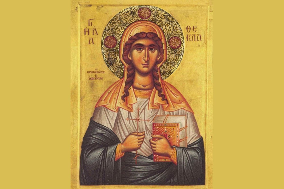 Sf. întâia Muceniţă şi întocmai  cu Apostolii Tecla;  Sf. Cuv. Siluan Athonitul 127279