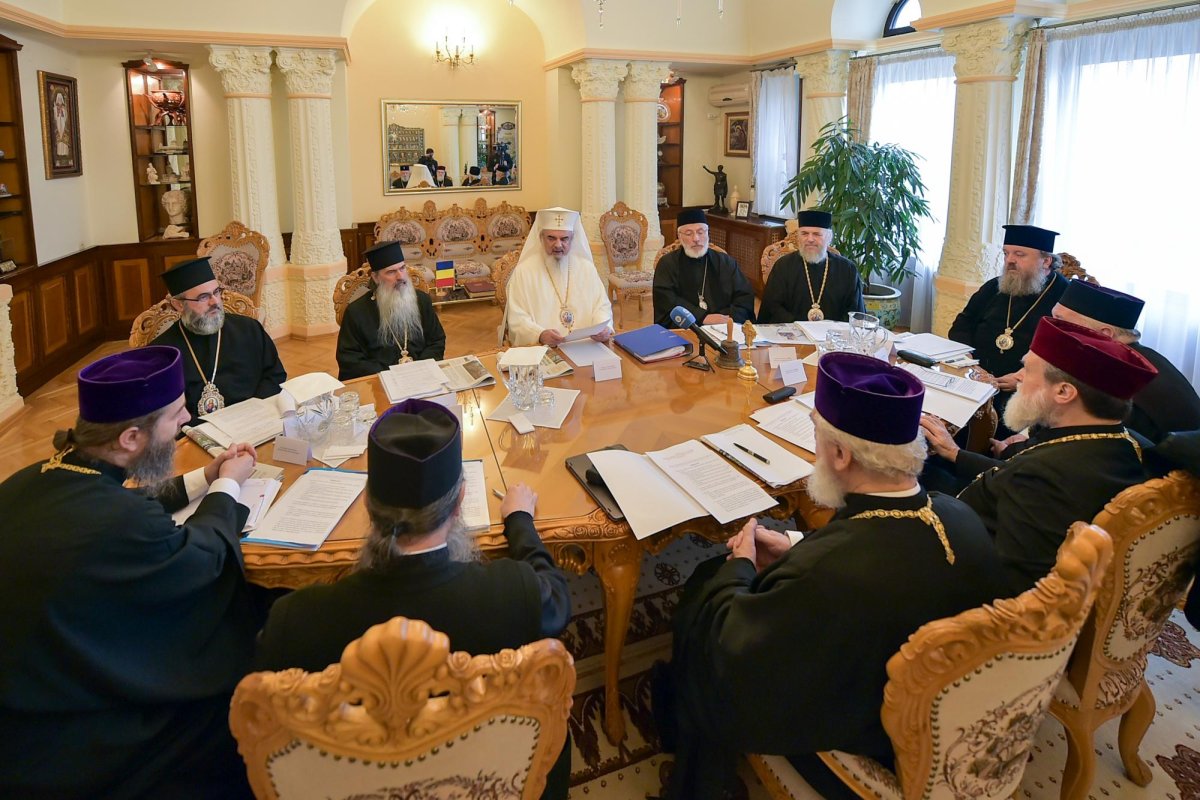 Întrunirea Sinodului Mitropoliei Munteniei și Dobrogei la Patriarhie 130207