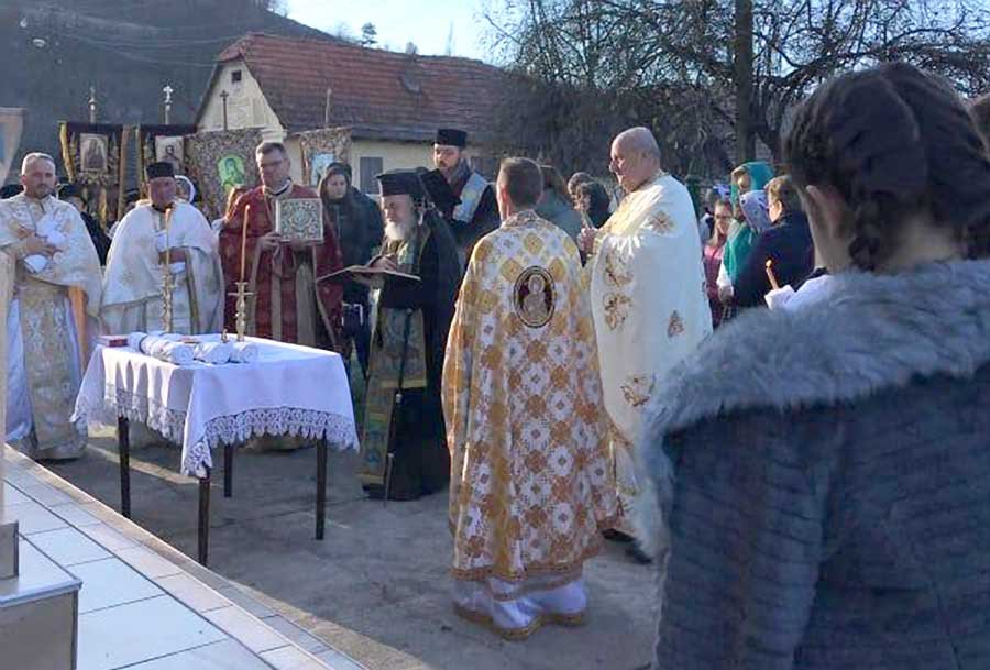 Binecuvântarea lucrărilor bisericii din Parohia Groșii Noi, judeţul Arad 133288