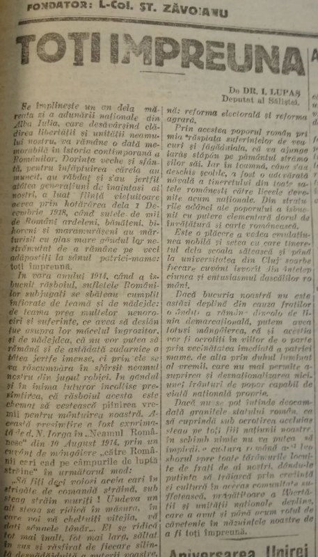 1 decembrie 1919: Prima aniversare a Marii Uniri Poza 84