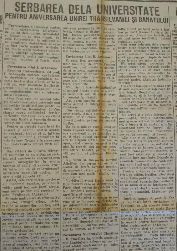 1 decembrie 1919: Prima aniversare a Marii Uniri 133659