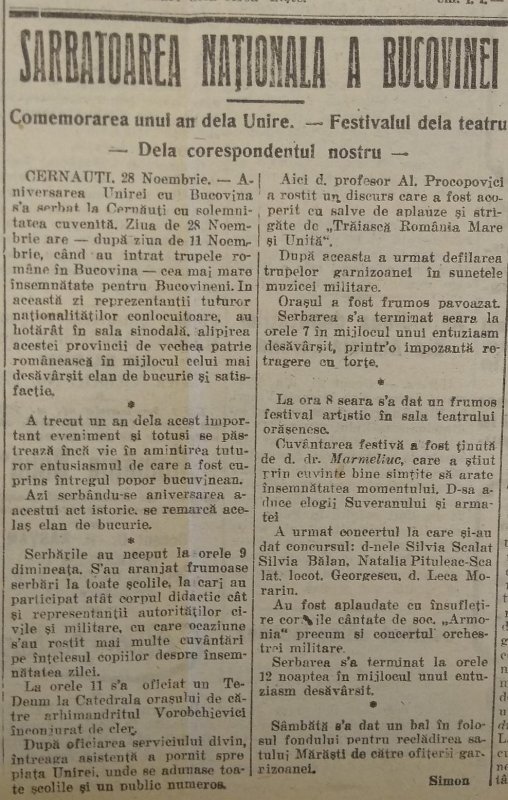 1 decembrie 1919: Prima aniversare a Marii Uniri 133661