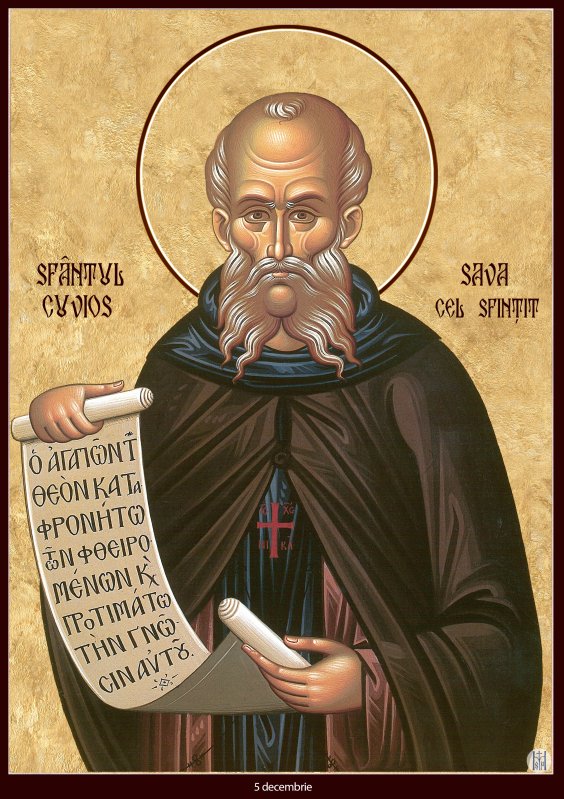 Cuviosul Sava, orânduitor  al slujbelor şi râvnitor ascet 235535