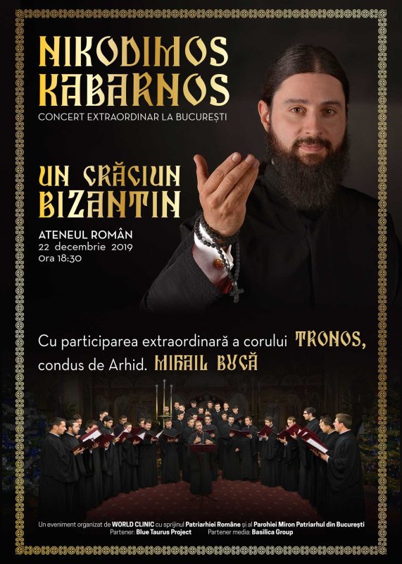 Protopsaltul grec arhim. Nikodimos Kabarnos, în concert la București 135487
