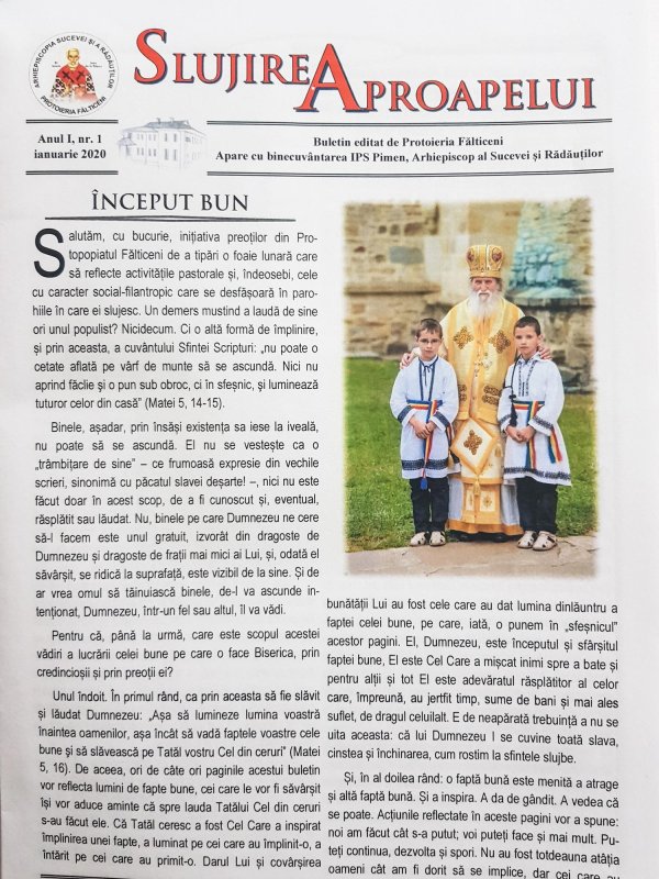 „Slujirea aproapelui”, noul buletin informativ al Protoieriei Fălticeni 139195