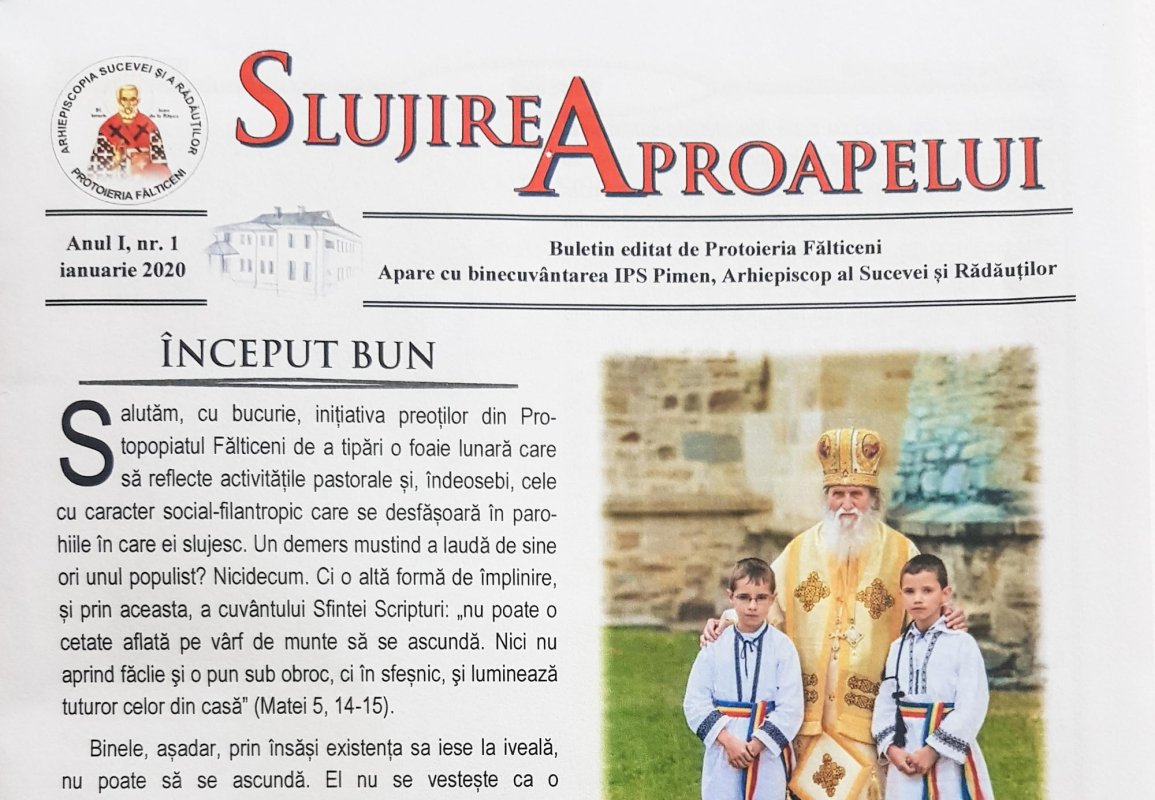 „Slujirea aproapelui”, noul buletin informativ al Protoieriei Fălticeni 139196