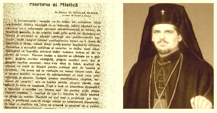 Martiriu și mistică la Nicolae Mladin 139480