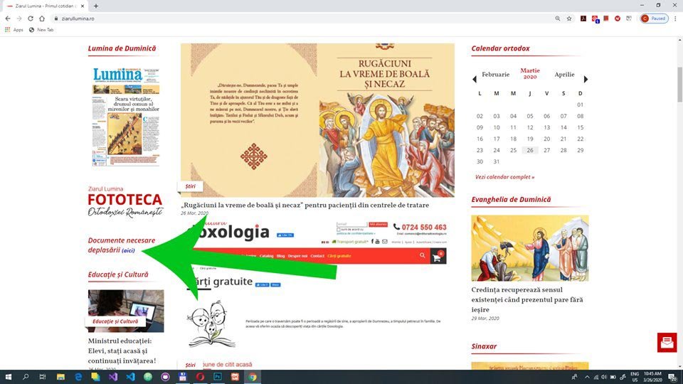 Documentele necesare pentru a ieși din casă, pe ziarullumina.ro 141591