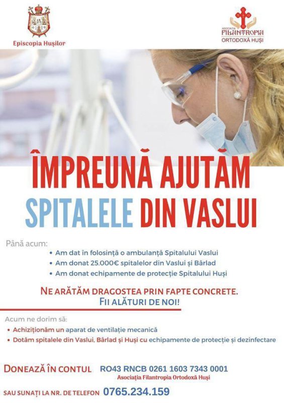 Ajutor pe timp de criză pentru spitalele din judeţul Vaslui 142237