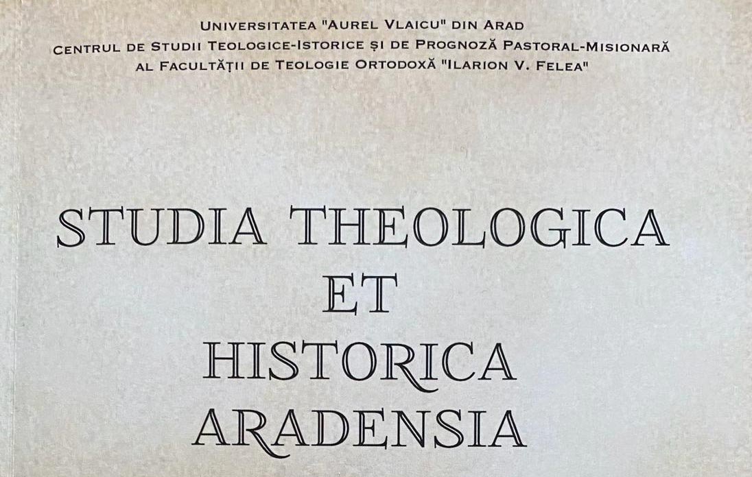 Primul număr al „Studia Theologica et Historica Aradensia” 144697