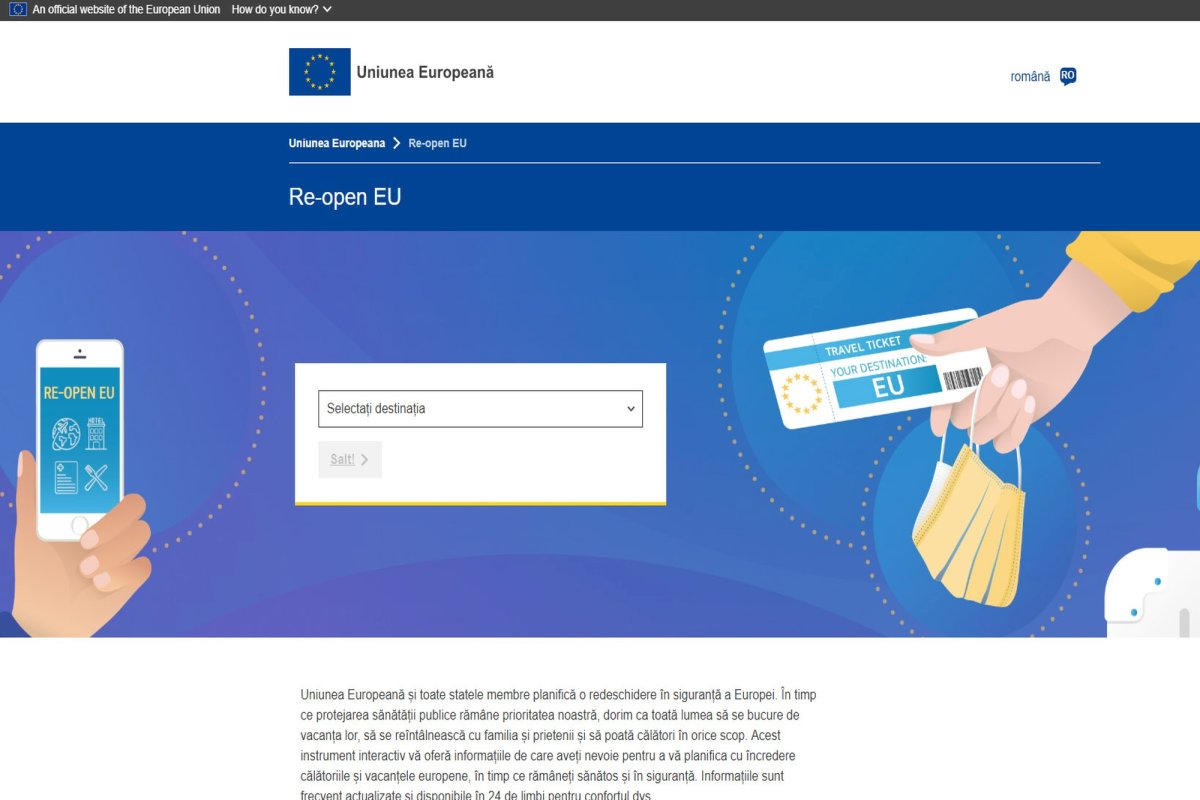 Site dedicat reluării turismului în siguranță în Europa 146941