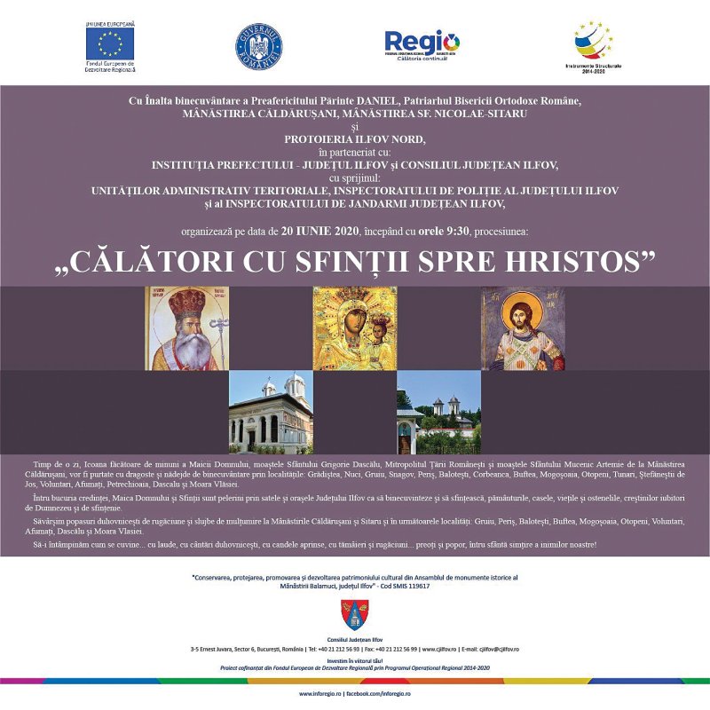 Procesiunea „Călători cu sfinții spre Hristos“, în județul Ilfov 147023