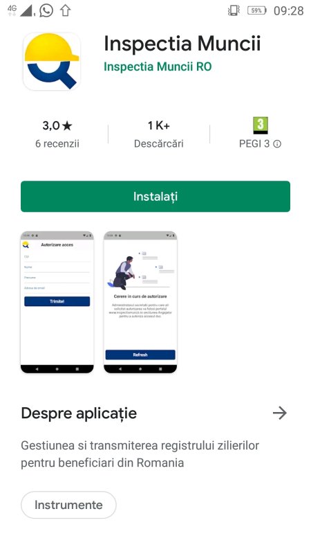 Aplicație pentru înregistrarea zilierilor 149781