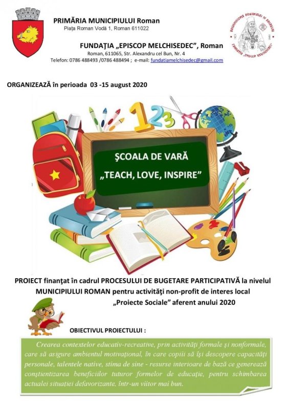 Școală de vară organizată de Fundația „Episcop Melchisedec” 149924