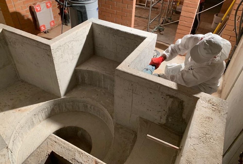 Lucrări la baptisteriul şi capela Centrului bisericesc românesc  din München 150293